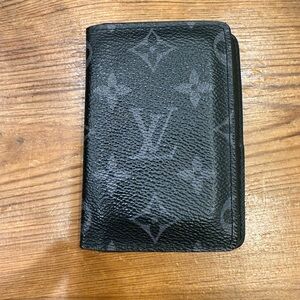 Louis Vuitton Black Monogram Card & Key Holder